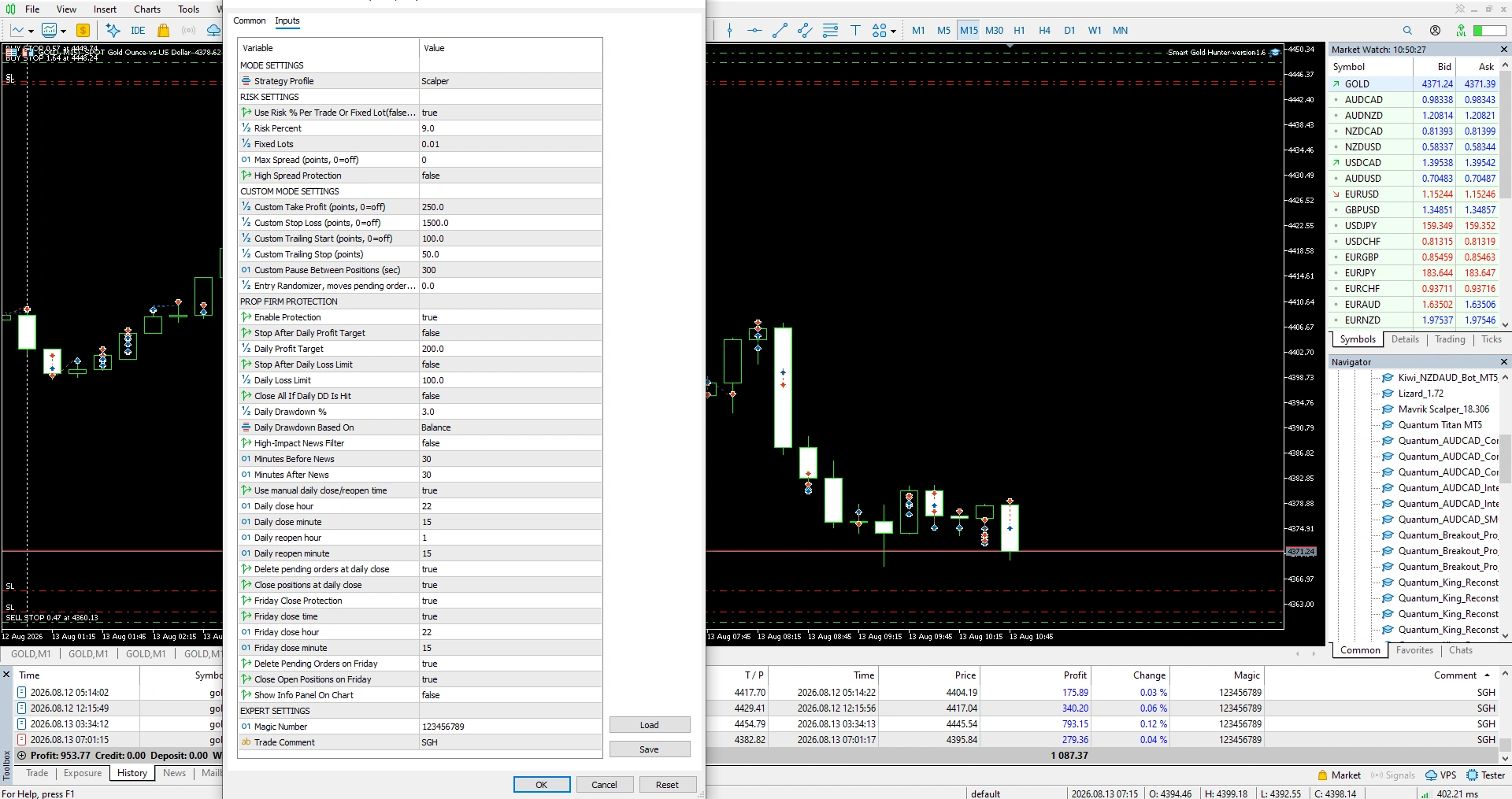 Smart Gold Hunter Version 2.0 trading screenshot 2