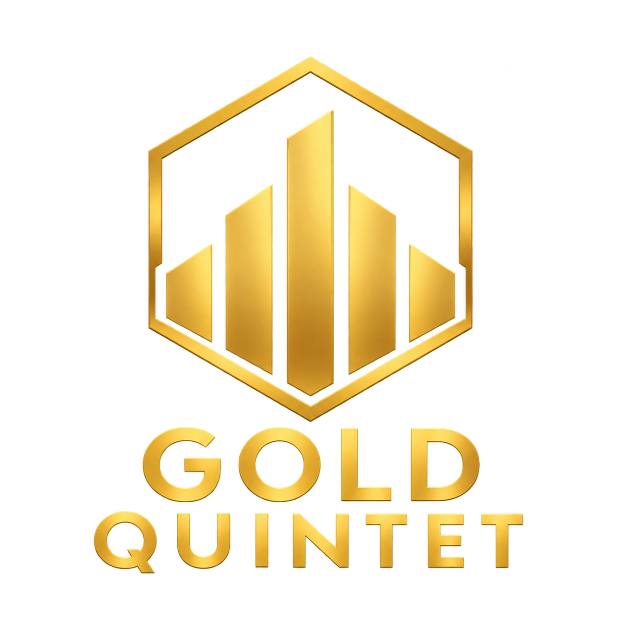 Gold Quintet MT5 Expert Advisor logo with five gold bars