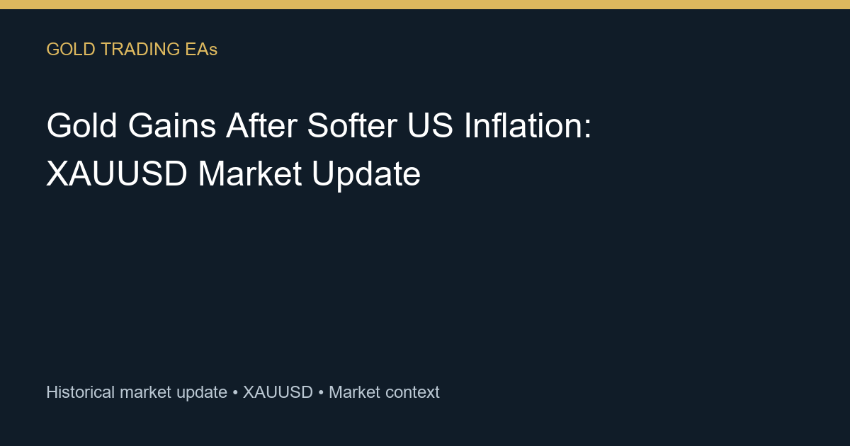 Gold Gains After Softer US Inflation market update